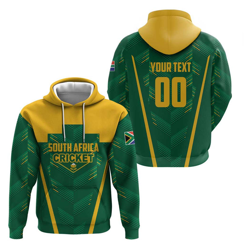 Custom South Africa Cricket SA Protea Woza Nawe Hoodie