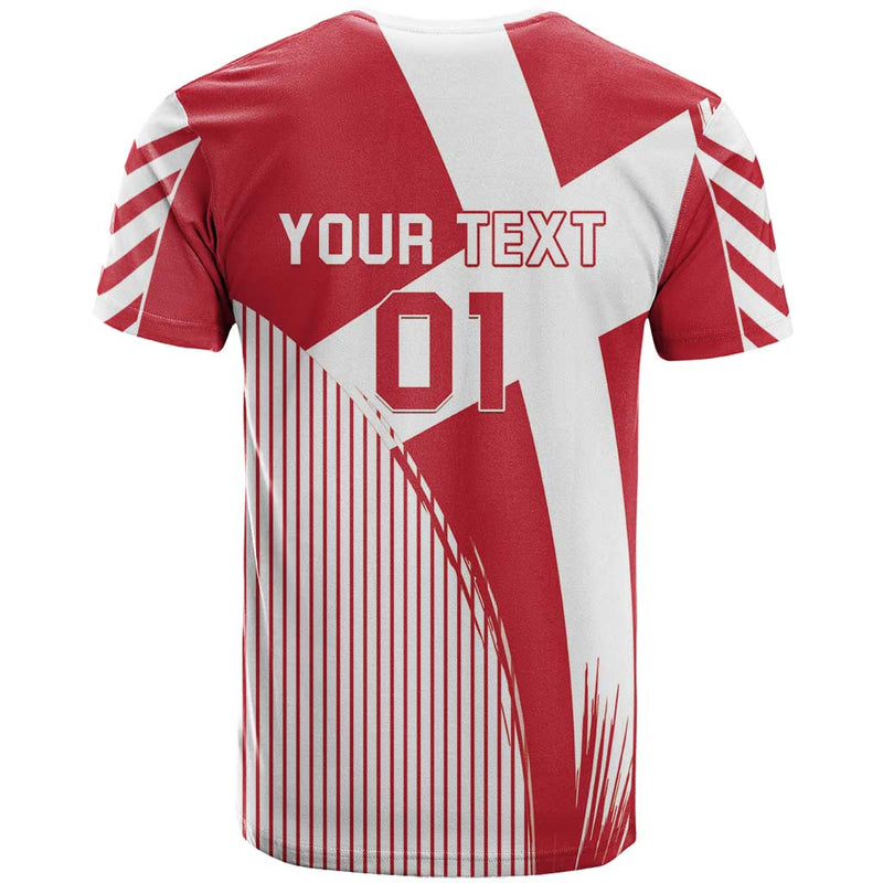 Custom Danmark 2024 Football We are Red We are White We are Danish Dynamite T Shirt