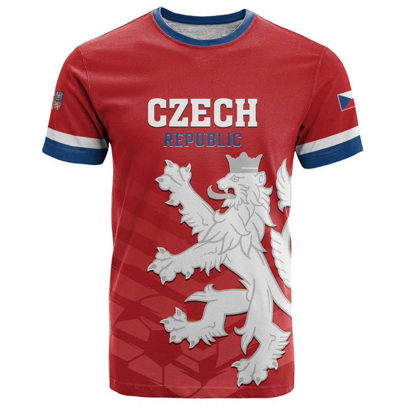 Custom Czech Republic 2024 Football Jeden Tym Jeden Cil Czechia T Shirt