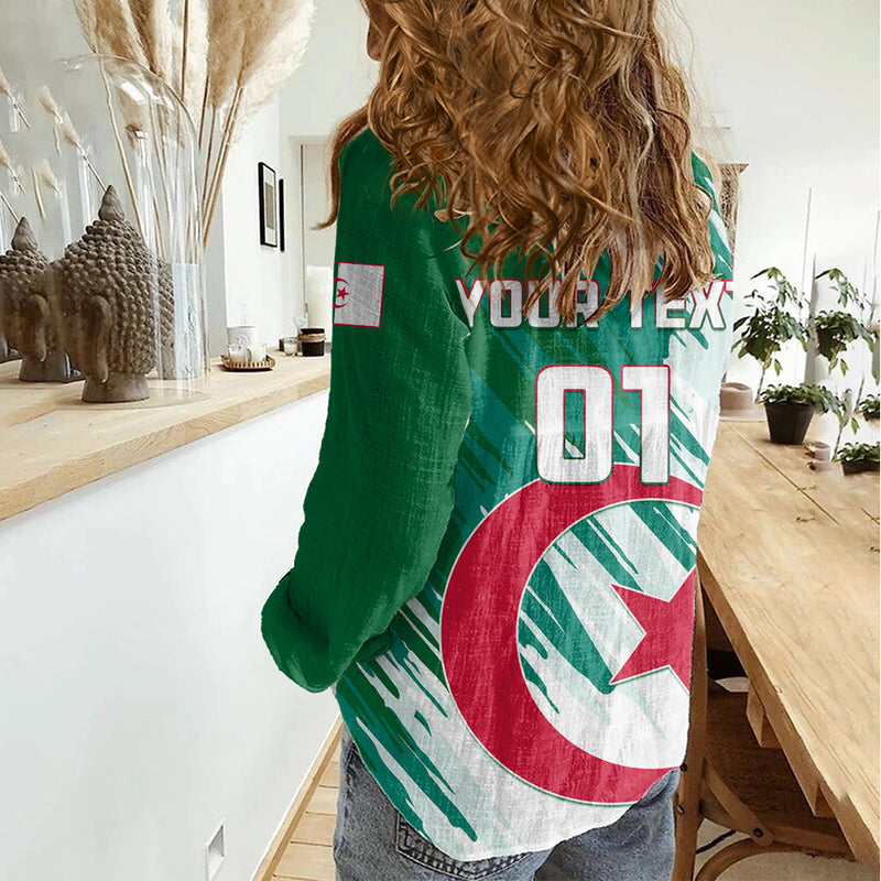 Algeria Football Go Les Fennecs Women Casual Shirt