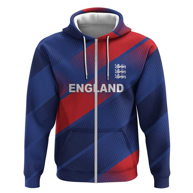 Custom England Cricket Come On Three Lions Hoodie