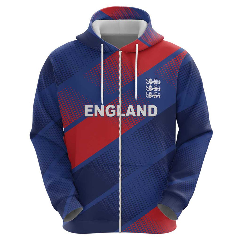 Custom England Cricket Come On Three Lions Hoodie