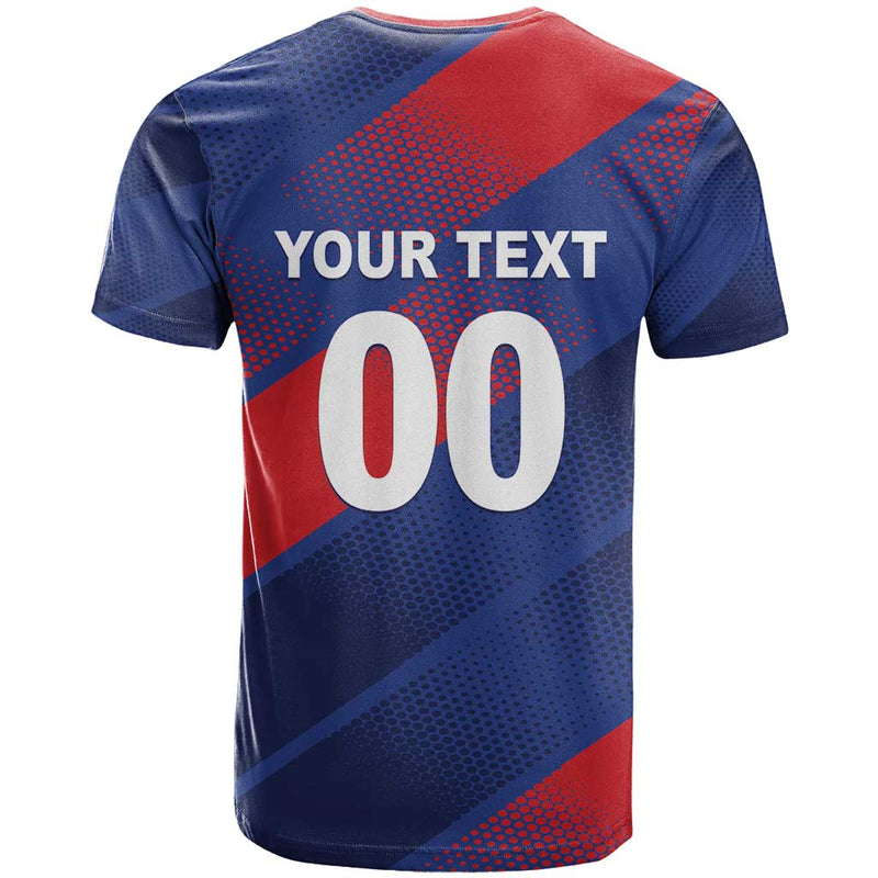 Custom England Cricket Come On Three Lions T Shirt