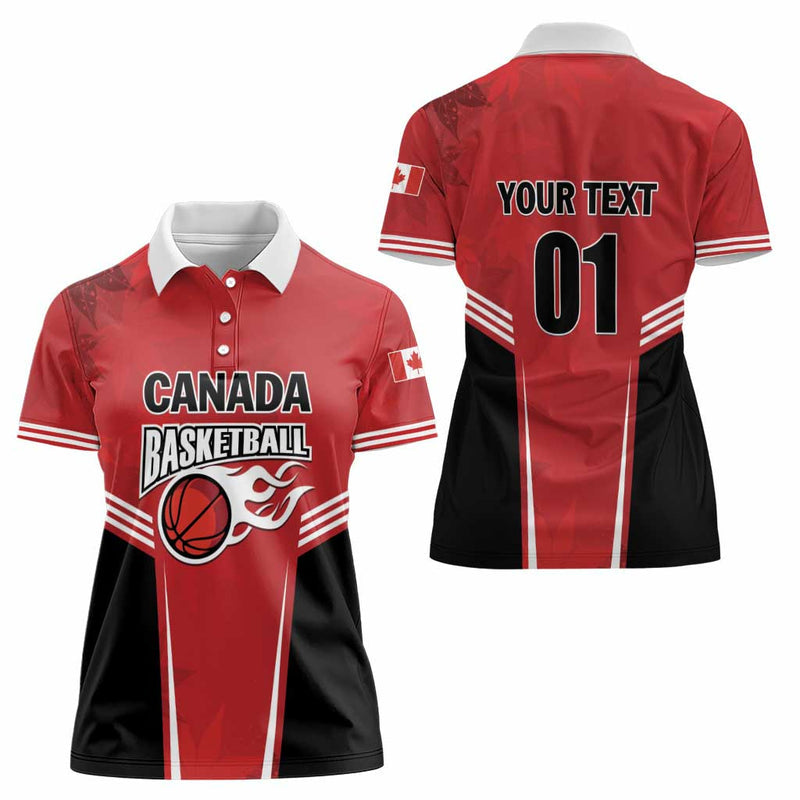 Custom Canada Basketball Dream Because I Can Women Polo Shirt