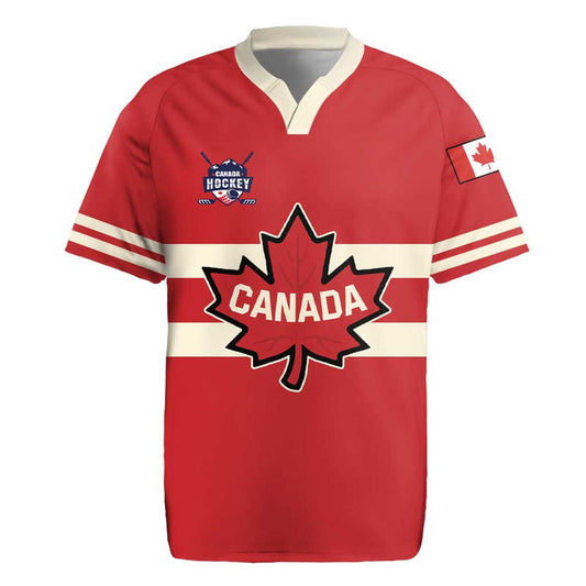 Custom Canada Hockey Canada Team Go Champions Rugby Jersey