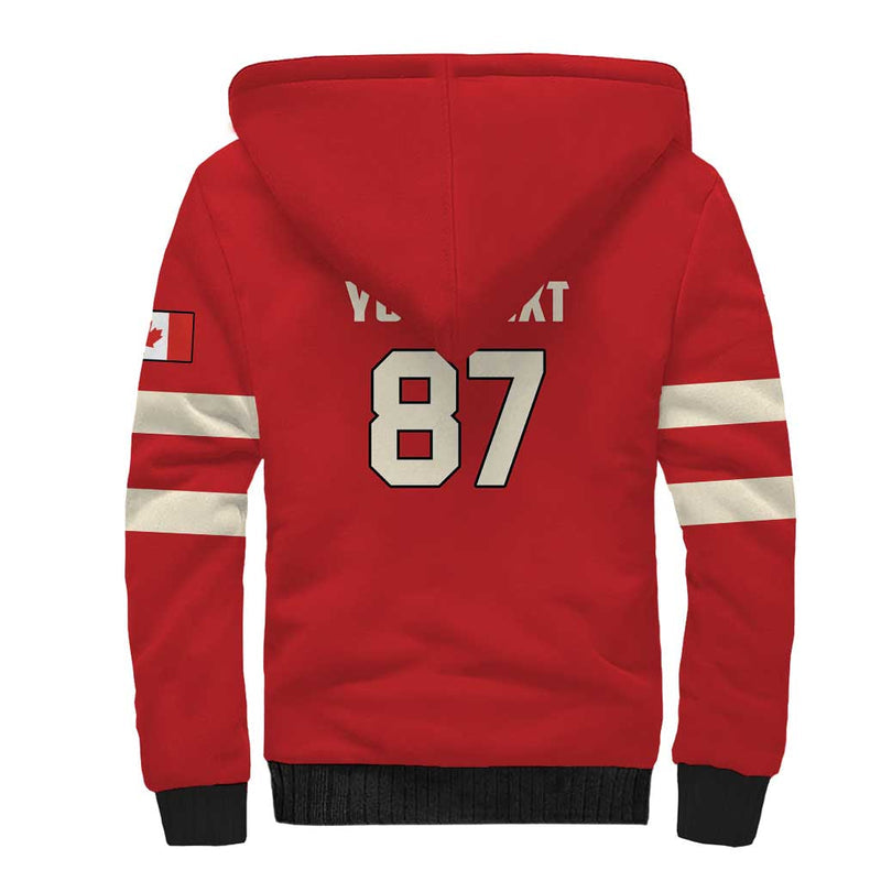 Custom Canada Hockey Canada Team Go Champions Sherpa Hoodie