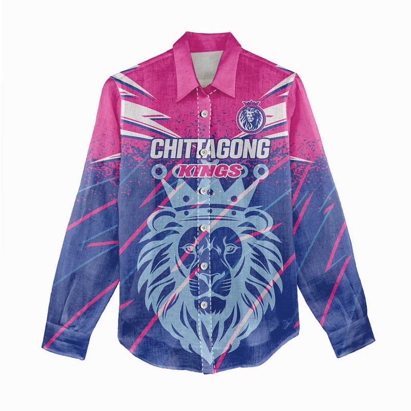 Custom Chittagong Cricket Faith Honour Strength Women Casual Shirt