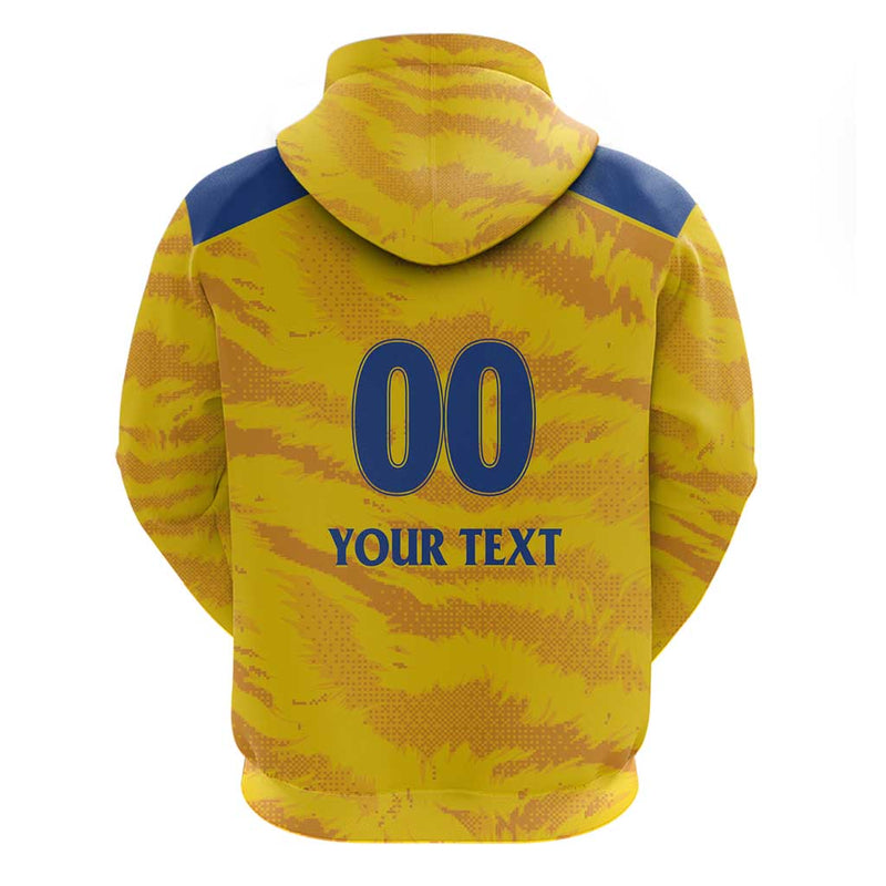 Custom Chennai 2025 Cricket Super Kings Yellow Army Lions Champion Hoodie
