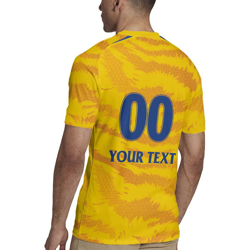 Custom Chennai 2025 Cricket Super Kings Yellow Army Lions Champion Rugby Jersey