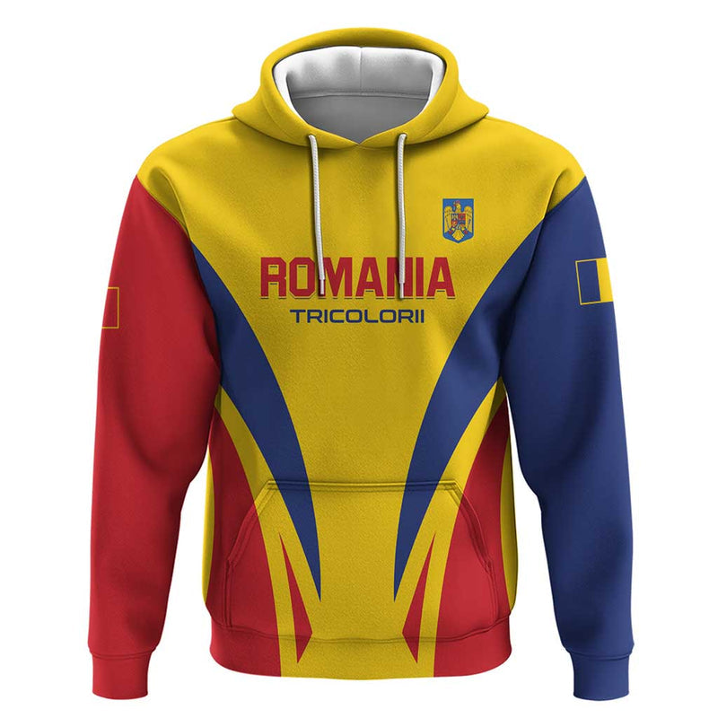 Custom Romania 2024 Football Come On Tricolorii Hoodie