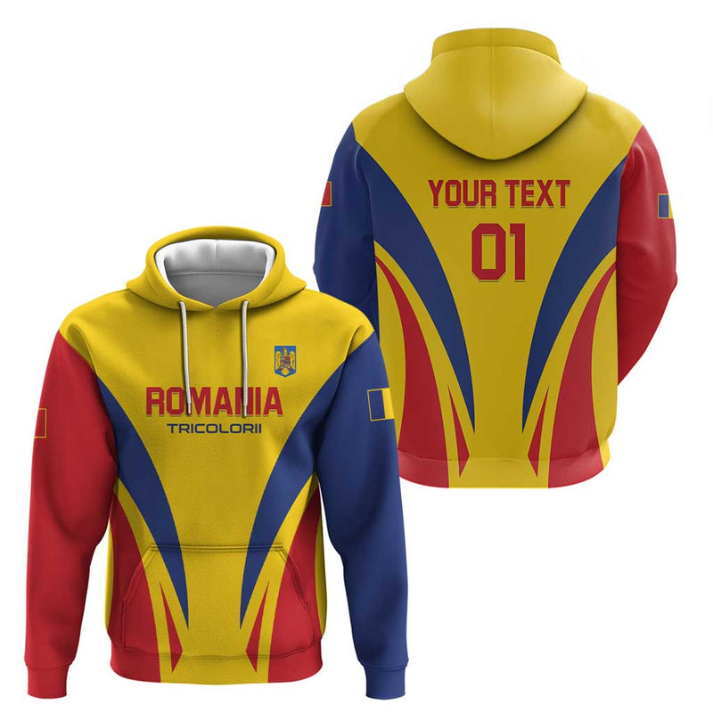 Custom Romania 2024 Football Come On Tricolorii Hoodie