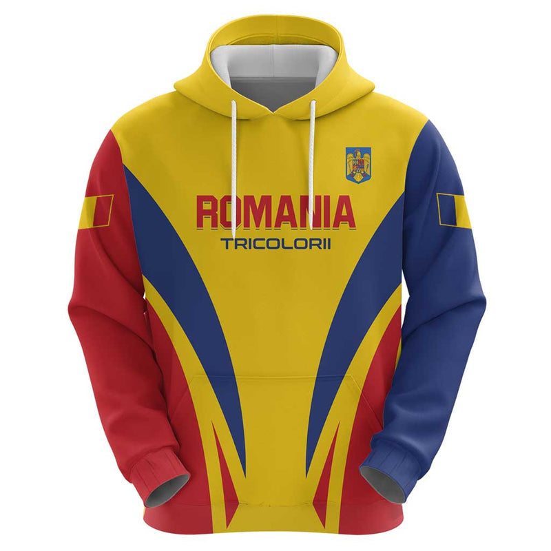 Custom Romania 2024 Football Come On Tricolorii Hoodie