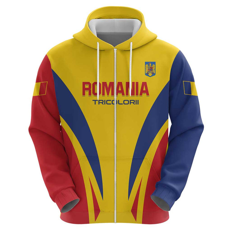 Custom Romania 2024 Football Come On Tricolorii Hoodie