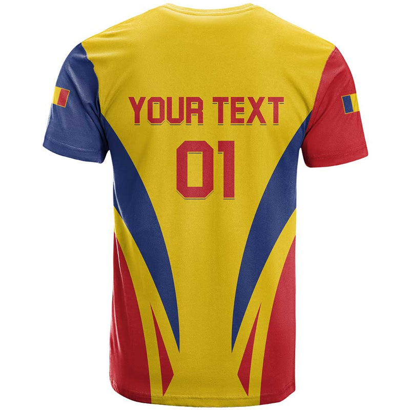 Custom Romania 2024 Football Come On Tricolorii T Shirt