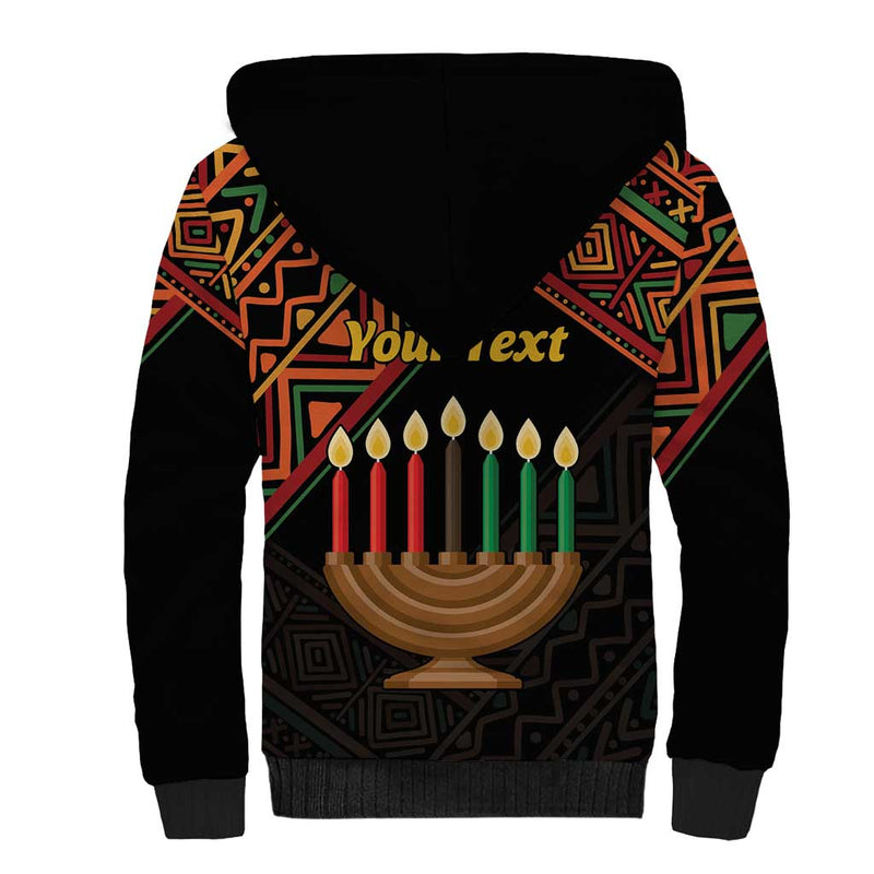 African Happy Kwanzaa Sherpa Hoodie