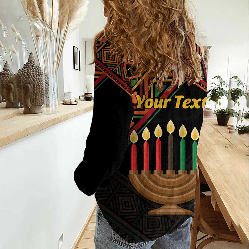 African Happy Kwanzaa Women Casual Shirt
