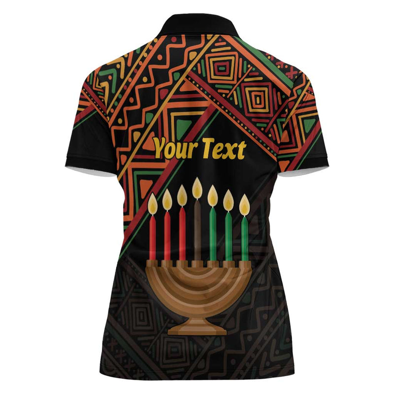 African Happy Kwanzaa Women Polo Shirt