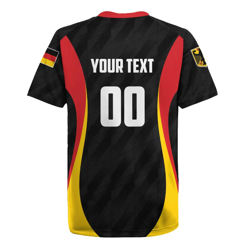 Custom Germany 2025 Champions Basketball Black Rugby Jersey