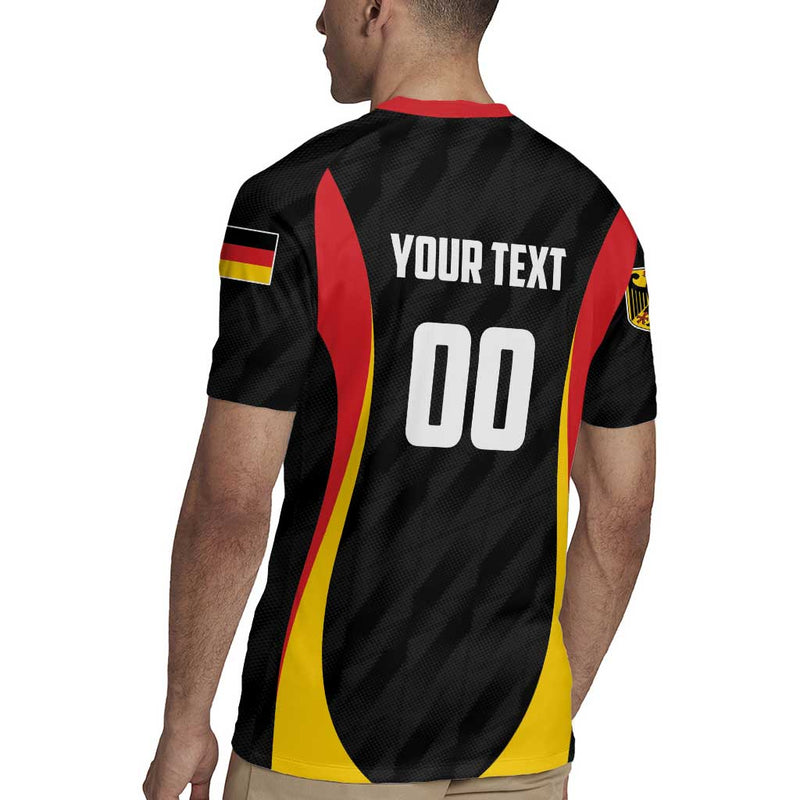 Custom Germany 2025 Champions Basketball Black Rugby Jersey
