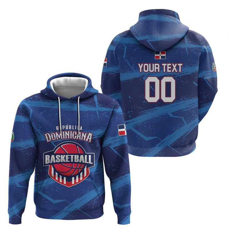Custom Dominican Republic Basketball Enjoy The Game Hoodie