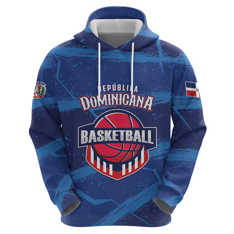 Custom Dominican Republic Basketball Enjoy The Game Hoodie