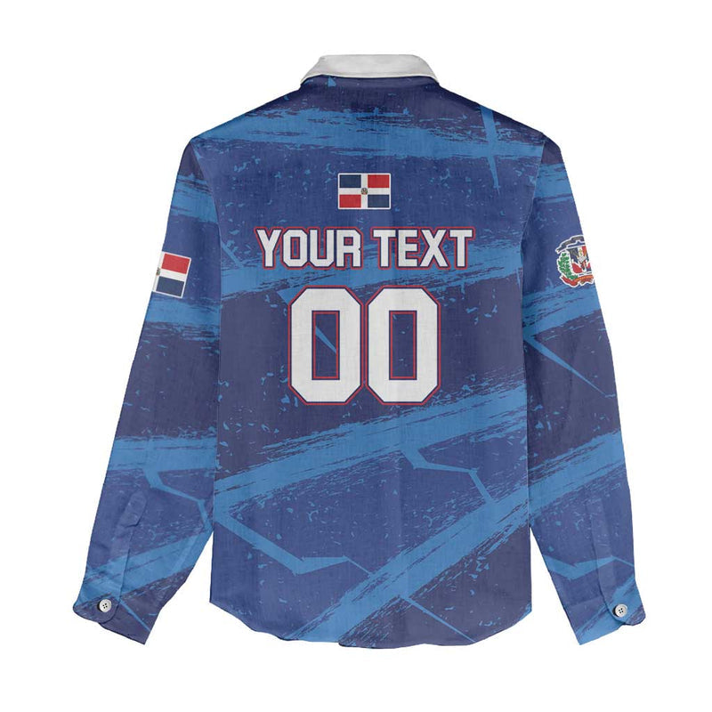 Custom Dominican Republic Basketball Enjoy The Game Women Casual Shirt