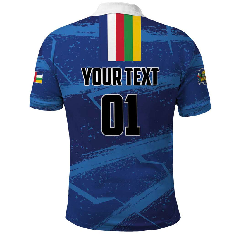 Custom Central African Republic Football Go Les Fauves Polo Shirt