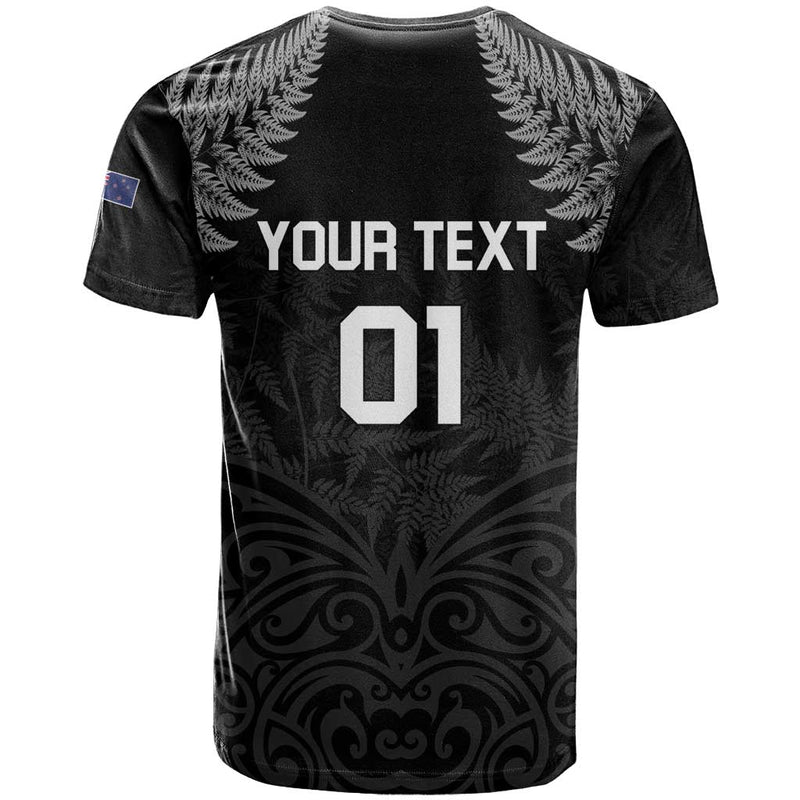 Custom New Zealand 2024 Rugby Silver Fern Aotearoa Kiwi T Shirt