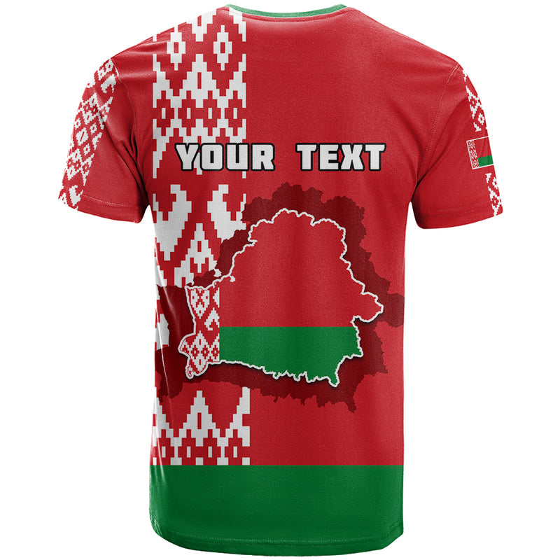 Custom Belarus Belarusian Coat Of Arms Flag Style T Shirt