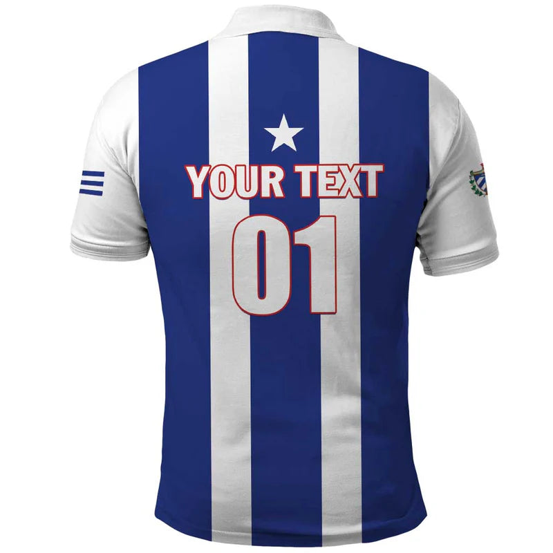 Custom Cuba Football Los Leones del Caribe Polo Shirt