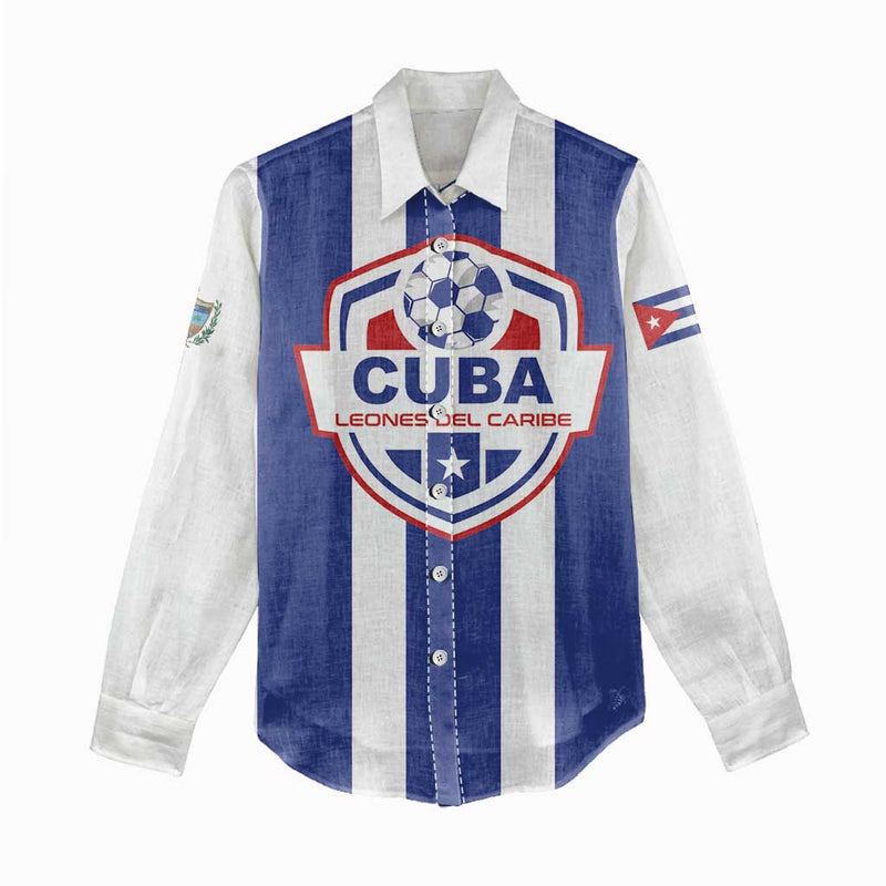 Custom Cuba Football Los Leones del Caribe Women Casual Shirt