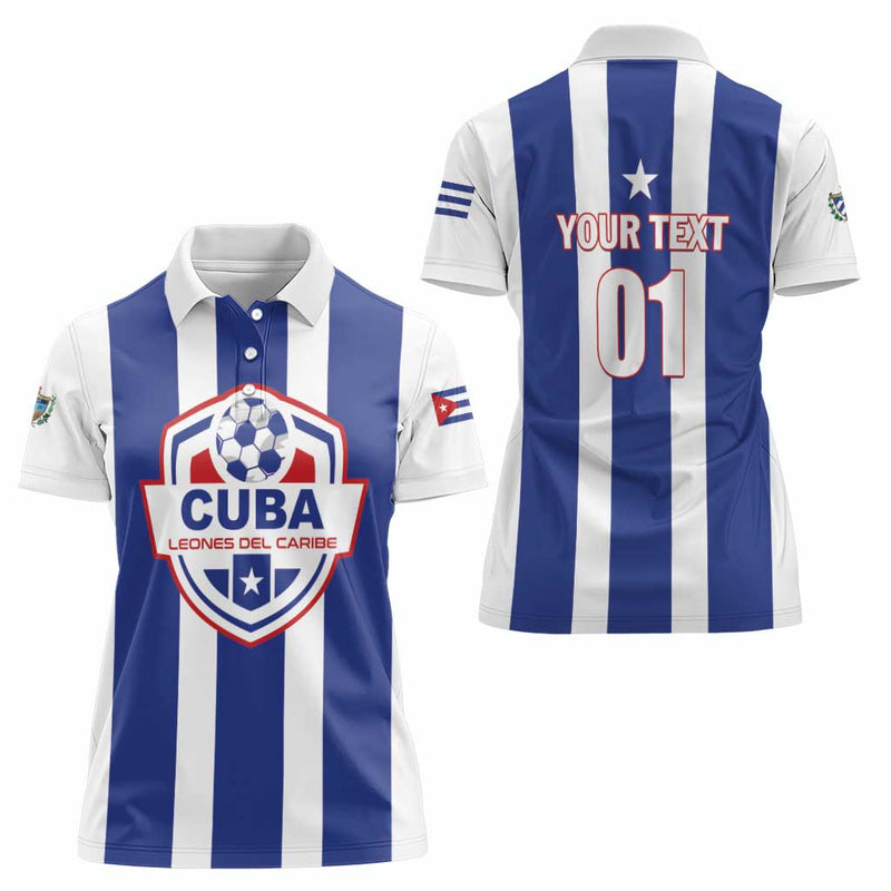 Custom Cuba Football Los Leones del Caribe Women Polo Shirt