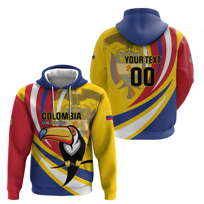 Custom Colombia Rugby Los Tucanes Go Champions Hoodie
