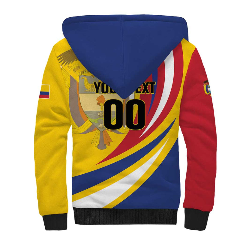 Custom Colombia Rugby Los Tucanes Go Champions Sherpa Hoodie