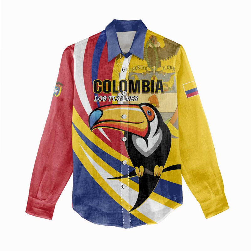 Custom Colombia Rugby Los Tucanes Go Champions Women Casual Shirt