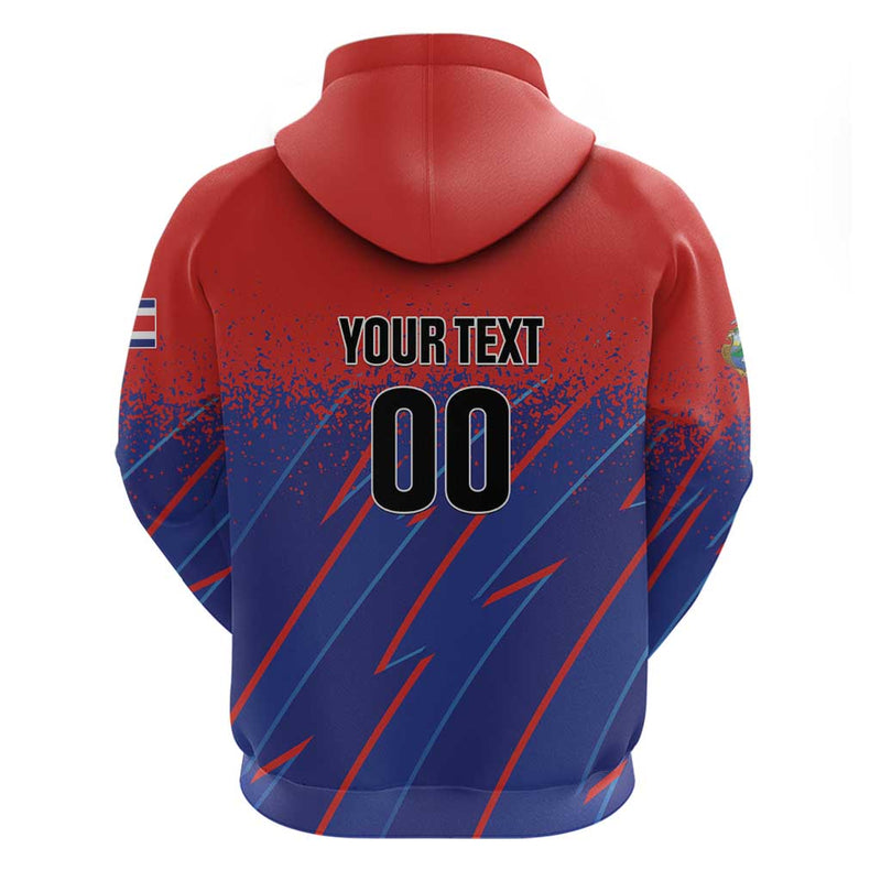 Custom Costa Rica Rugby Ticos Go Champions Hoodie