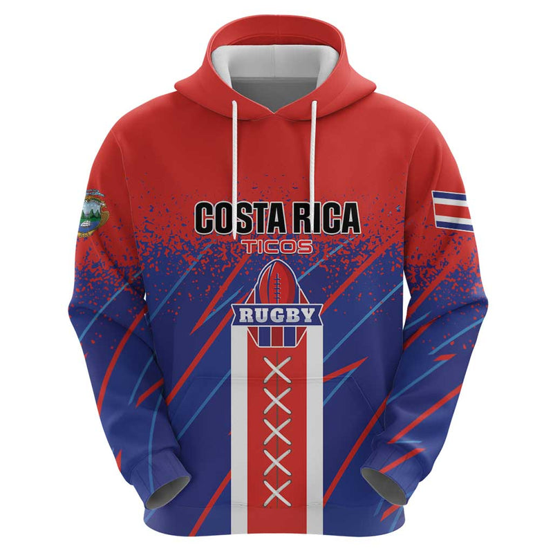 Custom Costa Rica Rugby Ticos Go Champions Hoodie