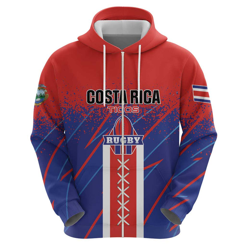 Custom Costa Rica Rugby Ticos Go Champions Hoodie