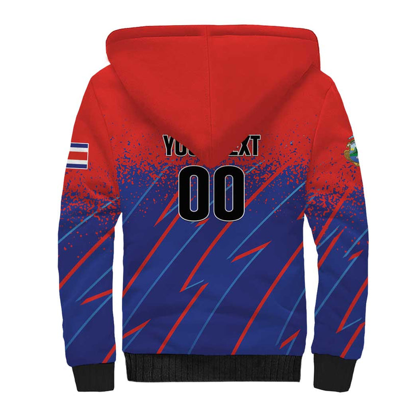 Custom Costa Rica Rugby Ticos Go Champions Sherpa Hoodie