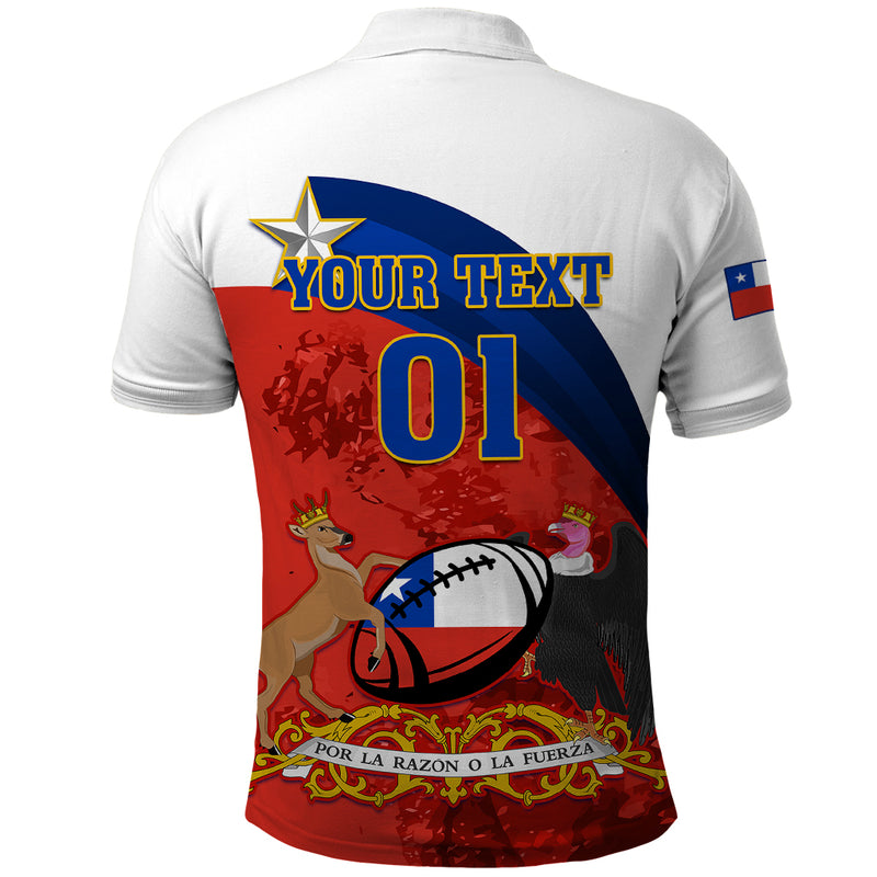 Custom Chile Rugby The Condors Go 2023 World Cup Polo Shirt