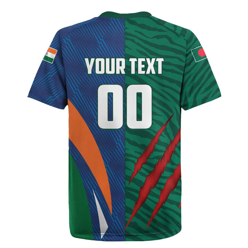 Custom Cricket India Vs Bangladesh Simple Style Rugby Jersey