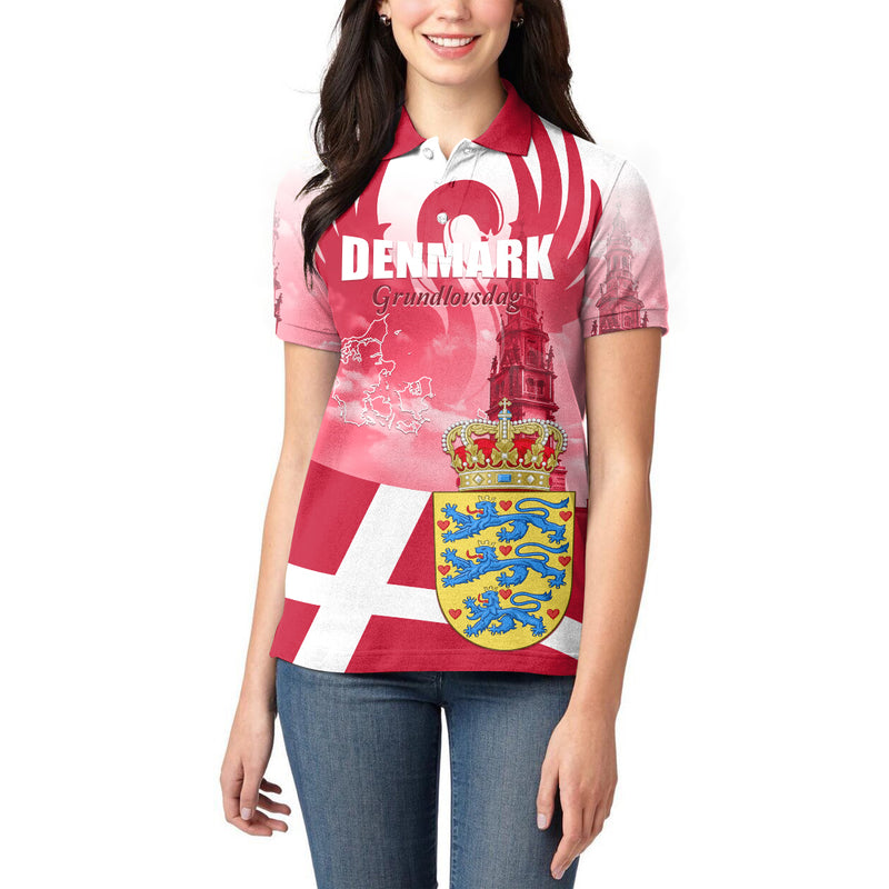 Denmark Constitution Day 2024 Grundlovsdag 5th June Women Polo Shirt