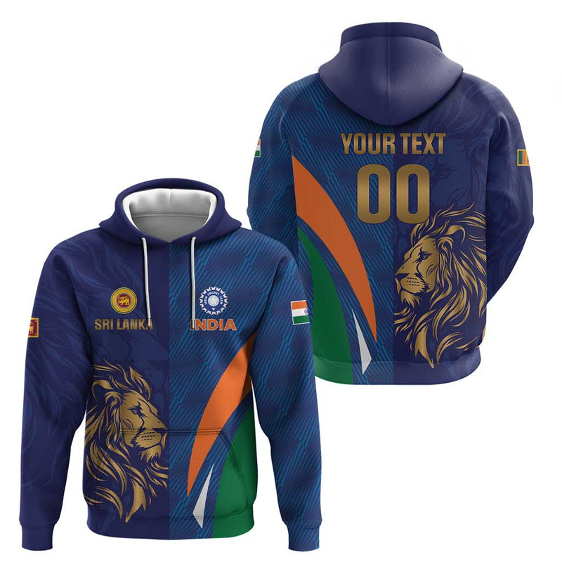 Custom Cricket India Vs Sri Lanka Simple Style Hoodie