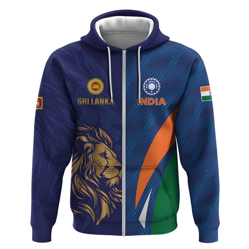 Custom Cricket India Vs Sri Lanka Simple Style Hoodie