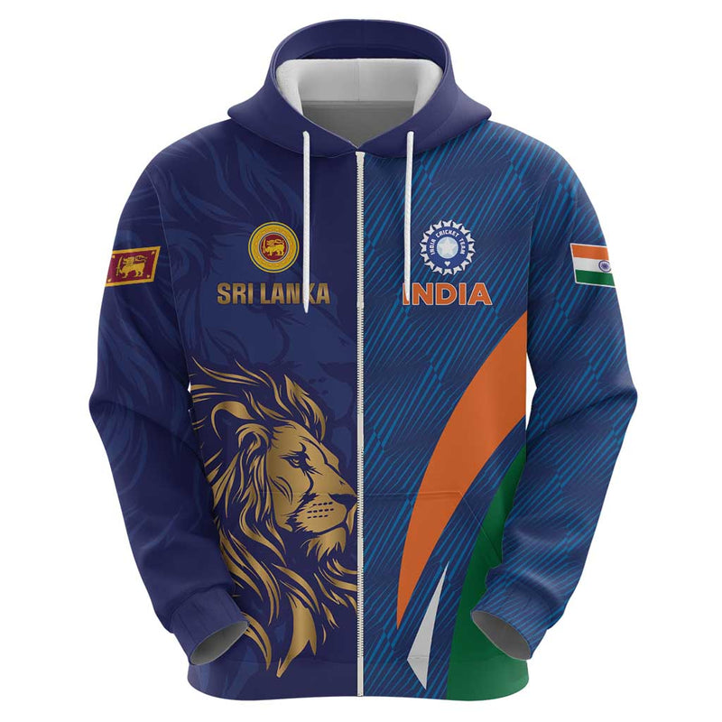 Custom Cricket India Vs Sri Lanka Simple Style Hoodie