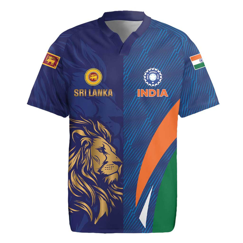 Custom Cricket India Vs Sri Lanka Simple Style Rugby Jersey