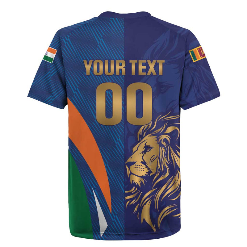 Custom Cricket India Vs Sri Lanka Simple Style Rugby Jersey