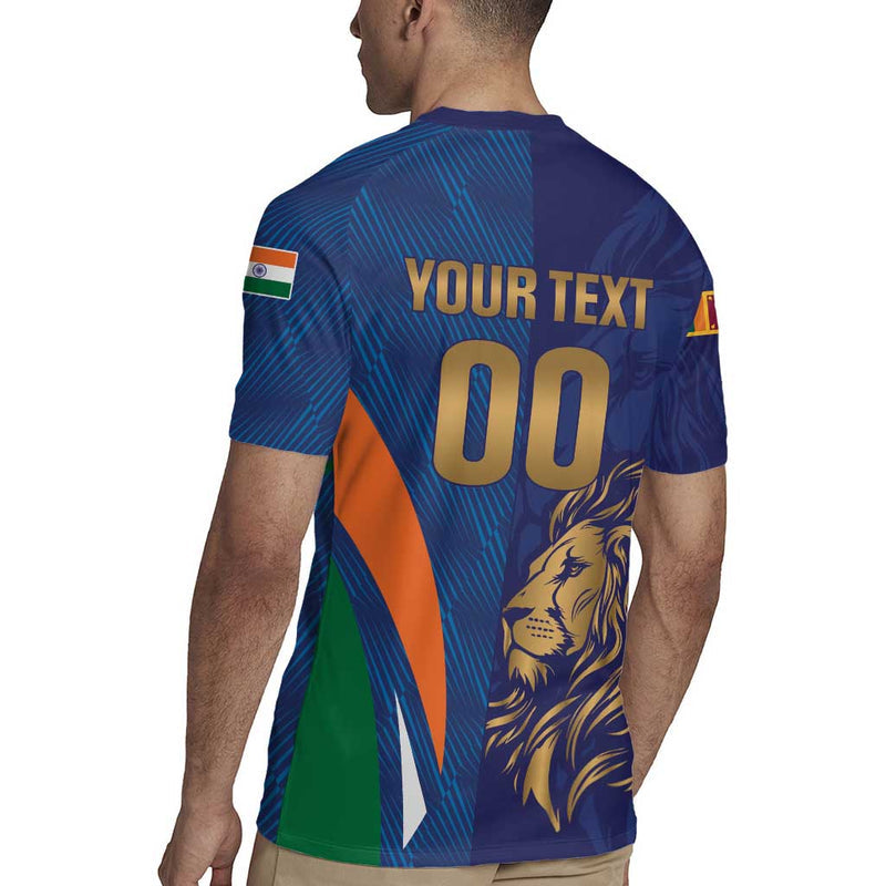Custom Cricket India Vs Sri Lanka Simple Style Rugby Jersey