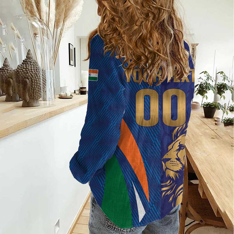 Custom Cricket India Vs Sri Lanka Simple Style Women Casual Shirt