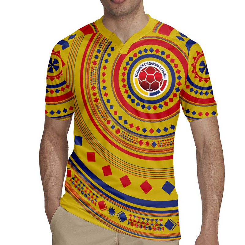 Custom Colombia Football Sporty Vueltiao Hat Rugby Jersey